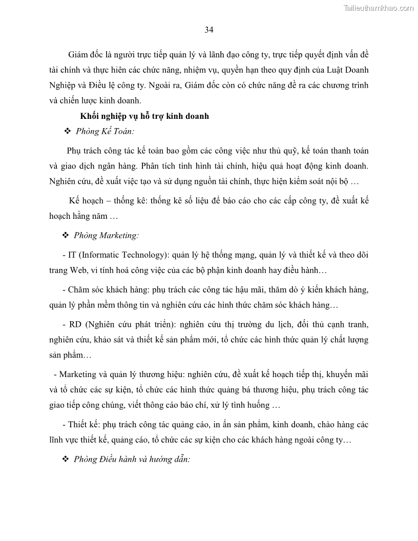 Khóa luận tốt nghiệp Giải pháp nhằm nâng cao hiệu quả kinh doanh lữ hành nội địa tại Công ty cổ phần du lịch VNTOUR - 4 Trang 44
