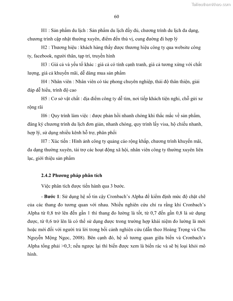Khóa luận tốt nghiệp Giải pháp nhằm nâng cao hiệu quả kinh doanh lữ hành nội địa tại Công ty cổ phần du lịch VNTOUR - 6 Trang 70