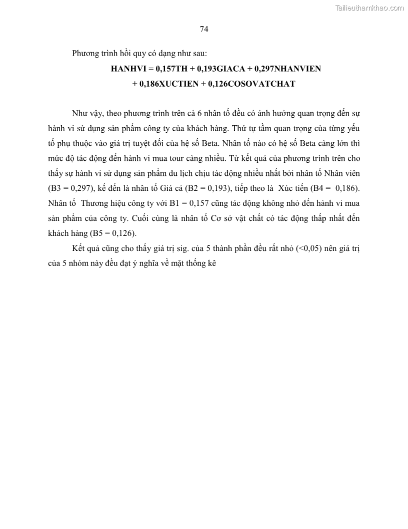 Khóa luận tốt nghiệp Giải pháp nhằm nâng cao hiệu quả kinh doanh lữ hành nội địa tại Công ty cổ phần du lịch VNTOUR - 7 Trang 84