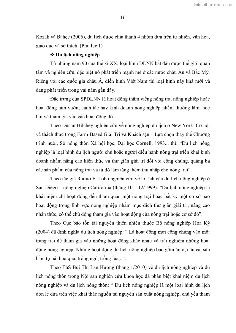 Luận văn thạc sĩ địa lý học Phát triển du lịch nông nghiệp ở huyện Vĩnh Cửu, tỉnh Đồng Nai theo hướng bền vững - Trường hợp làng bưởi Tân Triều - 3 Trang 25