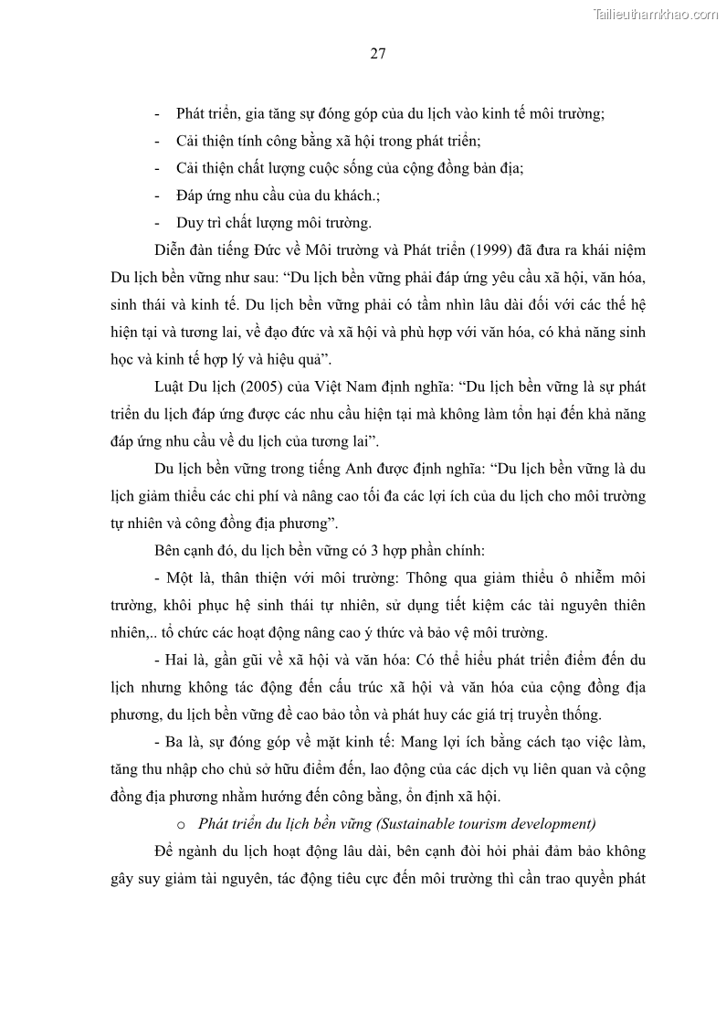 Luận văn thạc sĩ địa lý học Phát triển du lịch nông nghiệp ở huyện Vĩnh Cửu, tỉnh Đồng Nai theo hướng bền vững - Trường hợp làng bưởi Tân Triều - 3 Trang 36