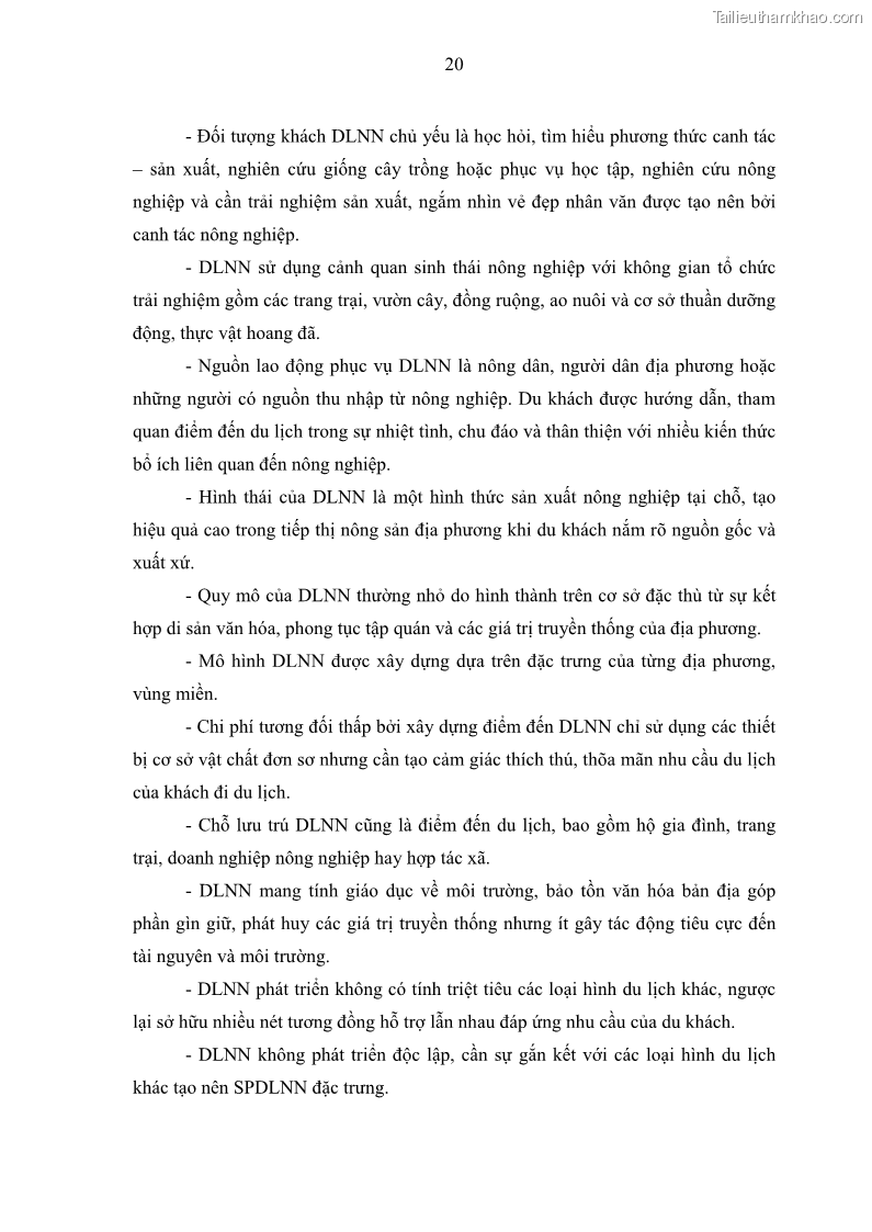 Luận văn thạc sĩ địa lý học Phát triển du lịch nông nghiệp ở huyện Vĩnh Cửu, tỉnh Đồng Nai theo hướng bền vững - Trường hợp làng bưởi Tân Triều - 3 Trang 29