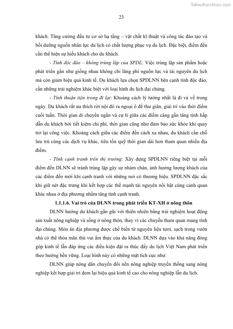 Luận văn thạc sĩ địa lý học Phát triển du lịch nông nghiệp ở huyện Vĩnh Cửu, tỉnh Đồng Nai theo hướng bền vững - Trường hợp làng bưởi Tân Triều - 3 Trang 32