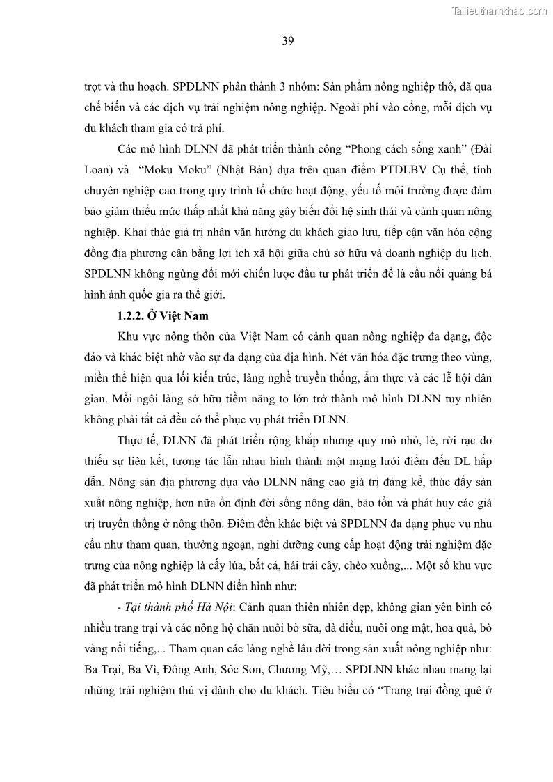 Luận văn thạc sĩ địa lý học Phát triển du lịch nông nghiệp ở huyện Vĩnh Cửu, tỉnh Đồng Nai theo hướng bền vững - Trường hợp làng bưởi Tân Triều - 4 Trang 48