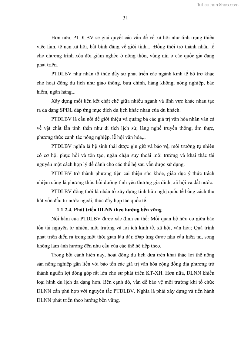Luận văn thạc sĩ địa lý học Phát triển du lịch nông nghiệp ở huyện Vĩnh Cửu, tỉnh Đồng Nai theo hướng bền vững - Trường hợp làng bưởi Tân Triều - 4 Trang 40