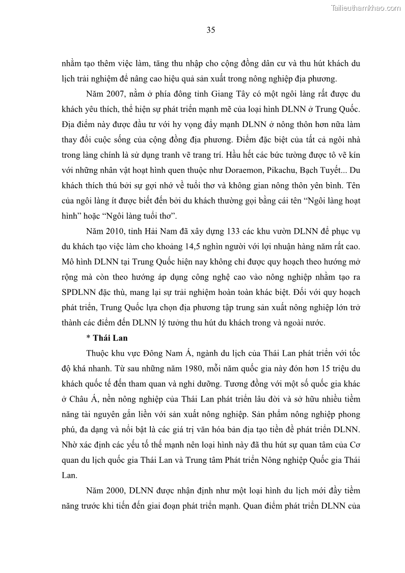Luận văn thạc sĩ địa lý học Phát triển du lịch nông nghiệp ở huyện Vĩnh Cửu, tỉnh Đồng Nai theo hướng bền vững - Trường hợp làng bưởi Tân Triều - 4 Trang 44