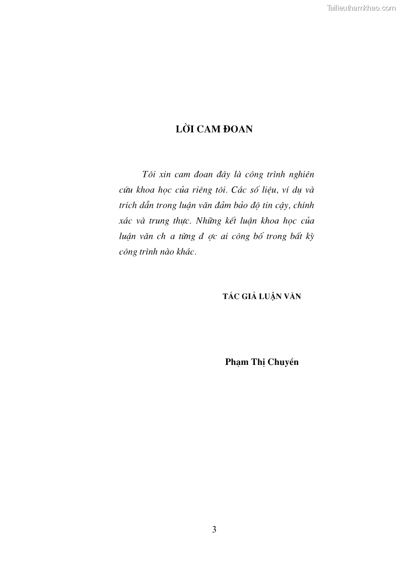 Luận văn thạc sĩ luật học Bảo vệ quyền của người phụ nữ trong quan hệ nhân thân giữa vợ và chồng theo Luật hôn nhân và gia đình năm 2014 - 1 Trang 3