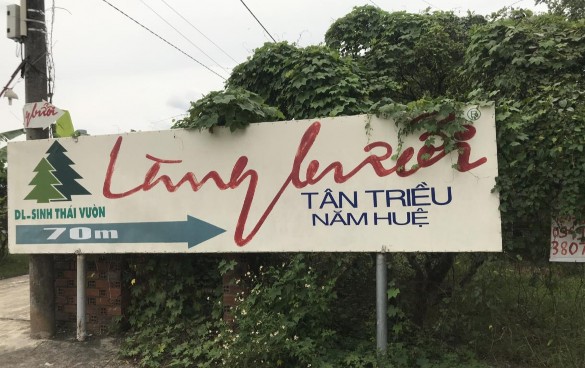 Hình PL7 Biến hướng dẫn vào quán làng bưởi Tân Triều Nguồn tác giả tự 7