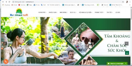 Hình 2 14 Giao diện website CVSKN Núi Thần Tài Trang web được thiết kế với giao 1