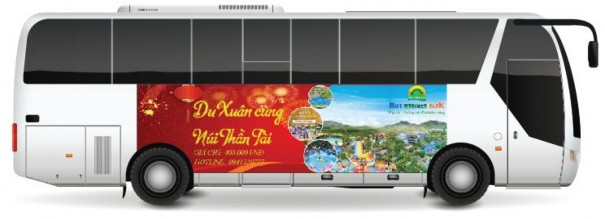 Hình 3 4 Quảng cáo trên xe bus Quảng cáo trạm xăng Quảng cáo trạm xăng là loại 3