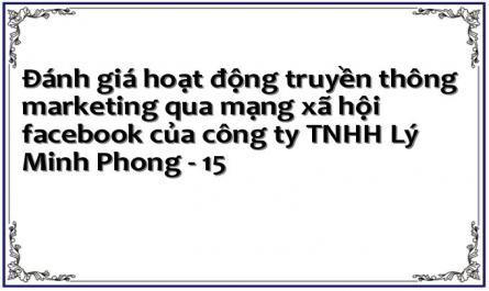Đánh giá hoạt động truyền thông marketing qua mạng xã hội facebook của công ty TNHH Lý Minh Phong - 15