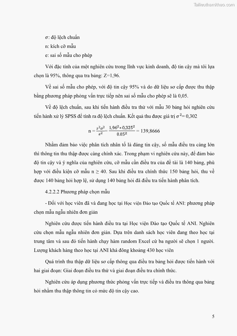 Khóa luận tốt nghiệp quản trị kinh doanh Đánh giá cảm nhận của khách hàng đối với hoạt động Content Marketing trực tuyến tại Học viện Đào tạo Quốc tế ANI - 2 Trang 13