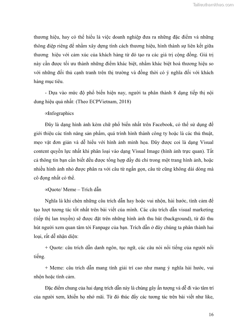 Khóa luận tốt nghiệp quản trị kinh doanh Đánh giá cảm nhận của khách hàng đối với hoạt động Content Marketing trực tuyến tại Học viện Đào tạo Quốc tế ANI - 2 Trang 24