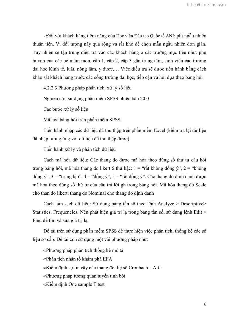 Khóa luận tốt nghiệp quản trị kinh doanh Đánh giá cảm nhận của khách hàng đối với hoạt động Content Marketing trực tuyến tại Học viện Đào tạo Quốc tế ANI - 2 Trang 14