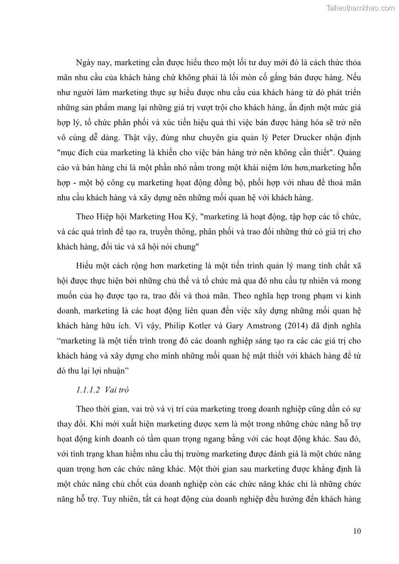 Khóa luận tốt nghiệp quản trị kinh doanh Đánh giá cảm nhận của khách hàng đối với hoạt động Content Marketing trực tuyến tại Học viện Đào tạo Quốc tế ANI - 2 Trang 18