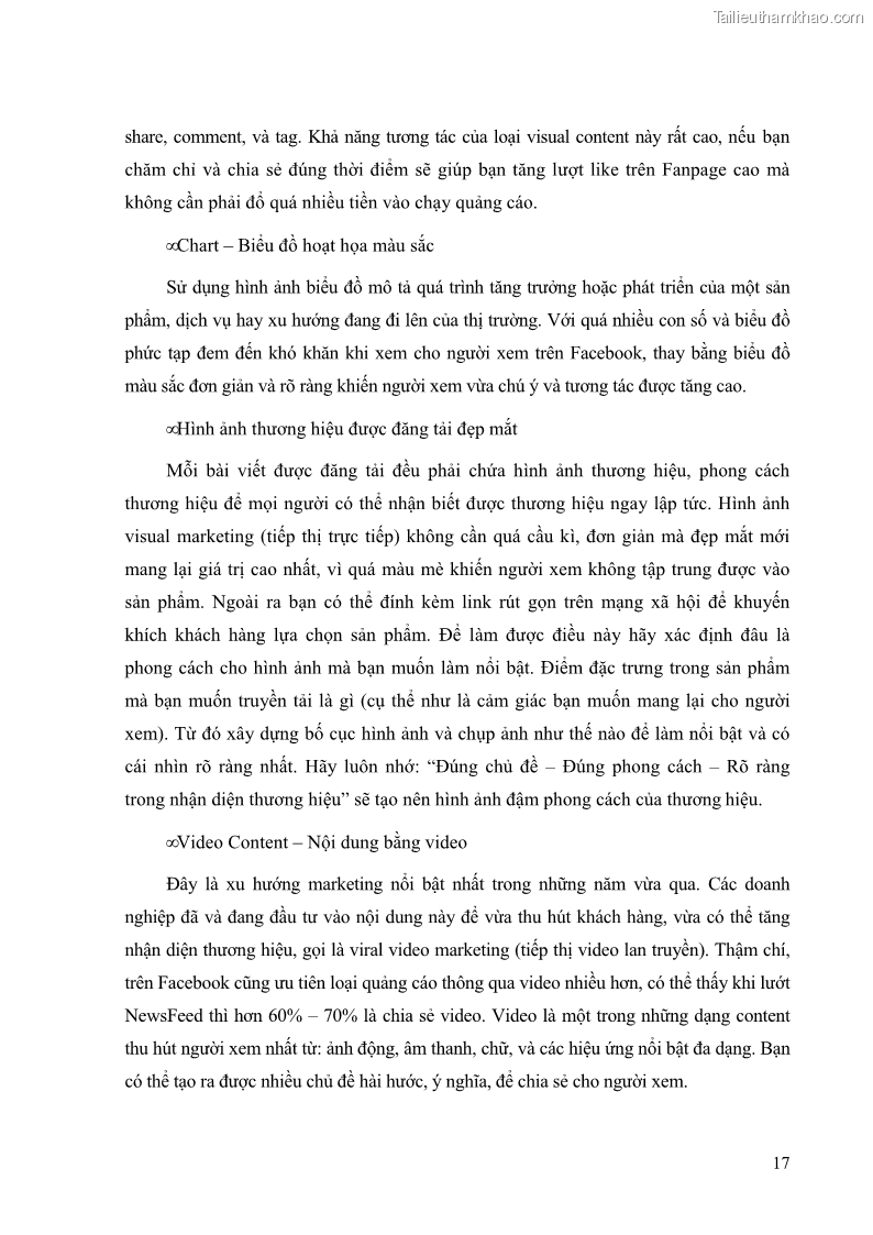 Khóa luận tốt nghiệp quản trị kinh doanh Đánh giá cảm nhận của khách hàng đối với hoạt động Content Marketing trực tuyến tại Học viện Đào tạo Quốc tế ANI - 3 Trang 25
