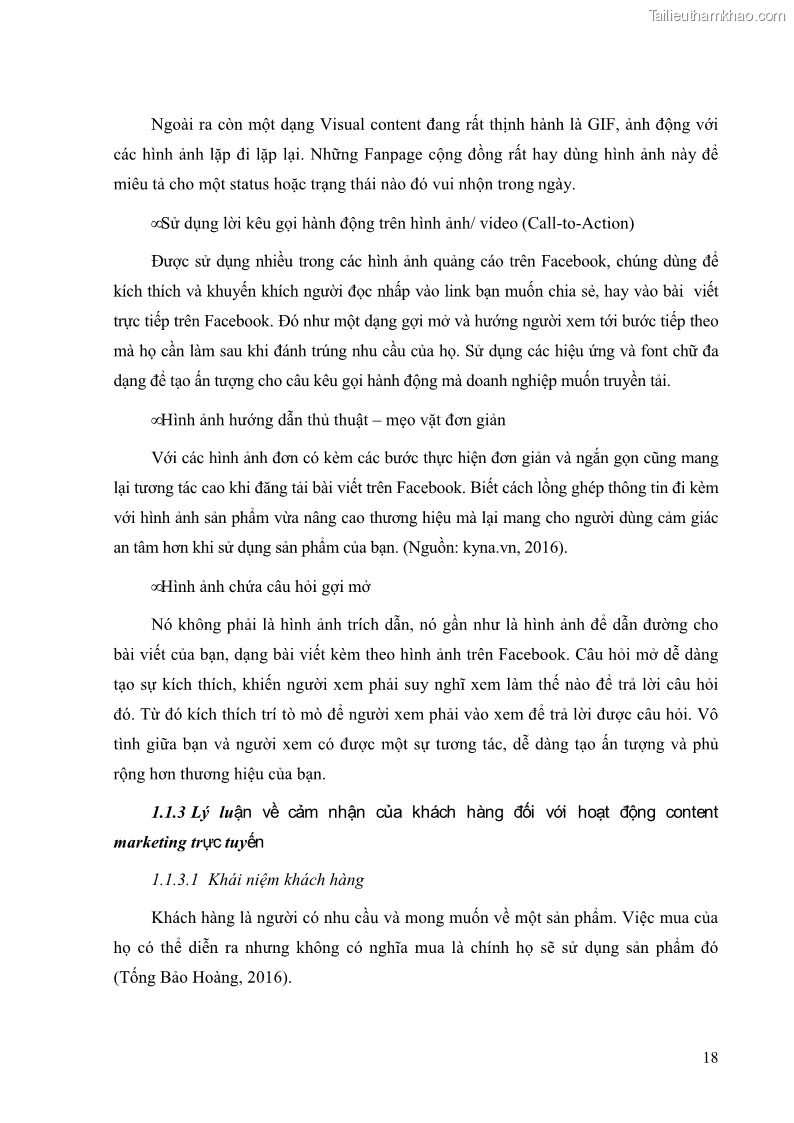 Khóa luận tốt nghiệp quản trị kinh doanh Đánh giá cảm nhận của khách hàng đối với hoạt động Content Marketing trực tuyến tại Học viện Đào tạo Quốc tế ANI - 3 Trang 26