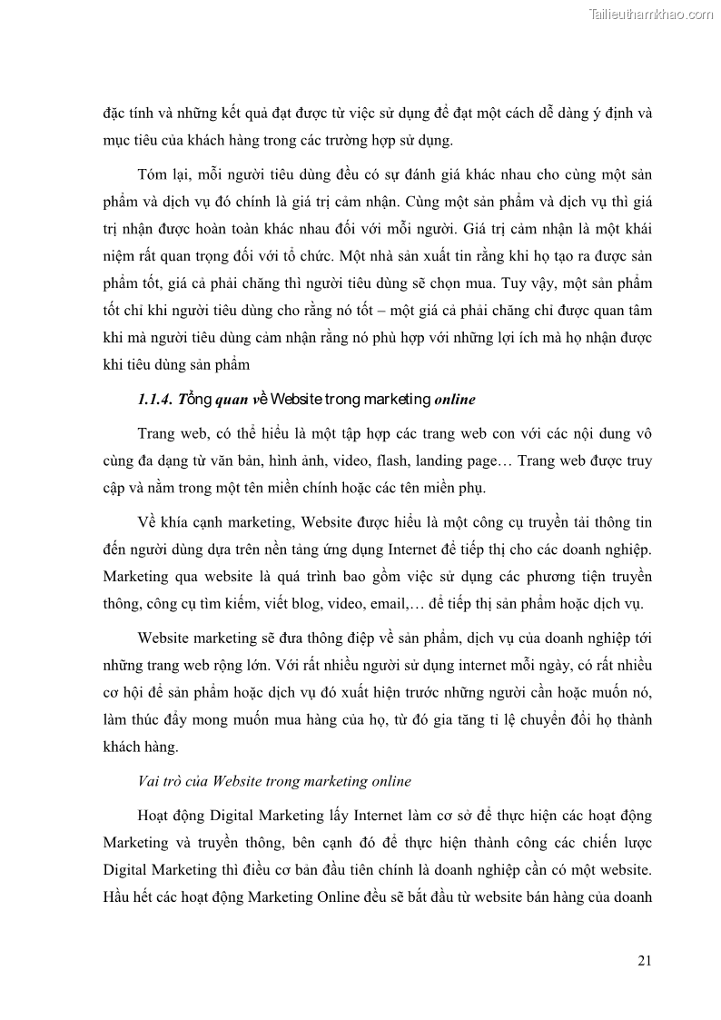 Khóa luận tốt nghiệp quản trị kinh doanh Đánh giá cảm nhận của khách hàng đối với hoạt động Content Marketing trực tuyến tại Học viện Đào tạo Quốc tế ANI - 3 Trang 29
