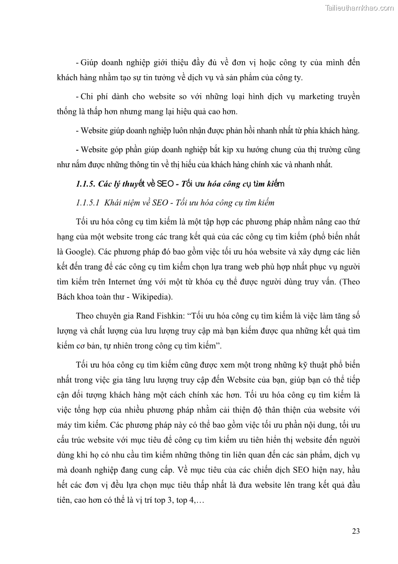 Khóa luận tốt nghiệp quản trị kinh doanh Đánh giá cảm nhận của khách hàng đối với hoạt động Content Marketing trực tuyến tại Học viện Đào tạo Quốc tế ANI - 3 Trang 31
