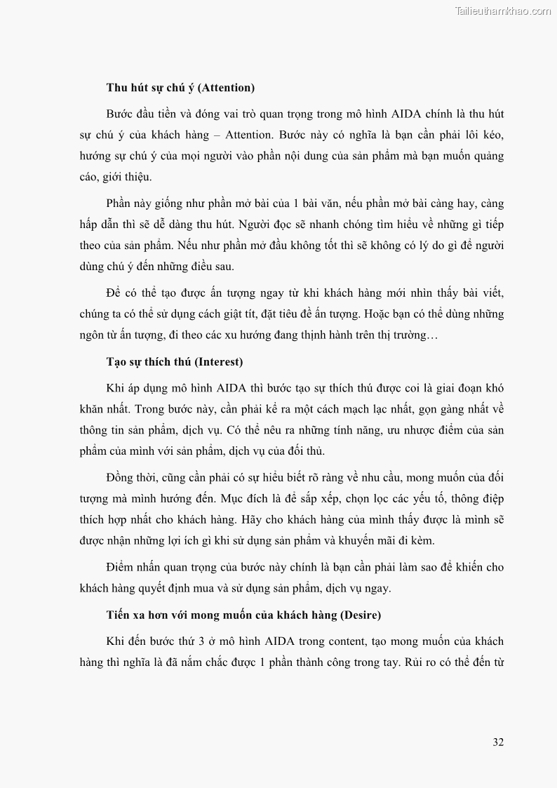 Khóa luận tốt nghiệp quản trị kinh doanh Đánh giá cảm nhận của khách hàng đối với hoạt động Content Marketing trực tuyến tại Học viện Đào tạo Quốc tế ANI - 4 Trang 40