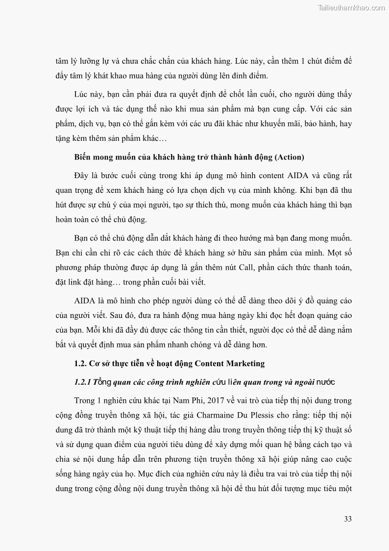 Khóa luận tốt nghiệp quản trị kinh doanh Đánh giá cảm nhận của khách hàng đối với hoạt động Content Marketing trực tuyến tại Học viện Đào tạo Quốc tế ANI - 4 Trang 41