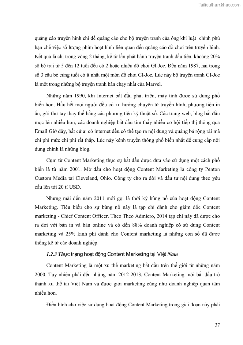 Khóa luận tốt nghiệp quản trị kinh doanh Đánh giá cảm nhận của khách hàng đối với hoạt động Content Marketing trực tuyến tại Học viện Đào tạo Quốc tế ANI - 4 Trang 45