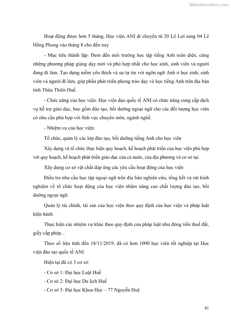 Khóa luận tốt nghiệp quản trị kinh doanh Đánh giá cảm nhận của khách hàng đối với hoạt động Content Marketing trực tuyến tại Học viện Đào tạo Quốc tế ANI - 5 Trang 49