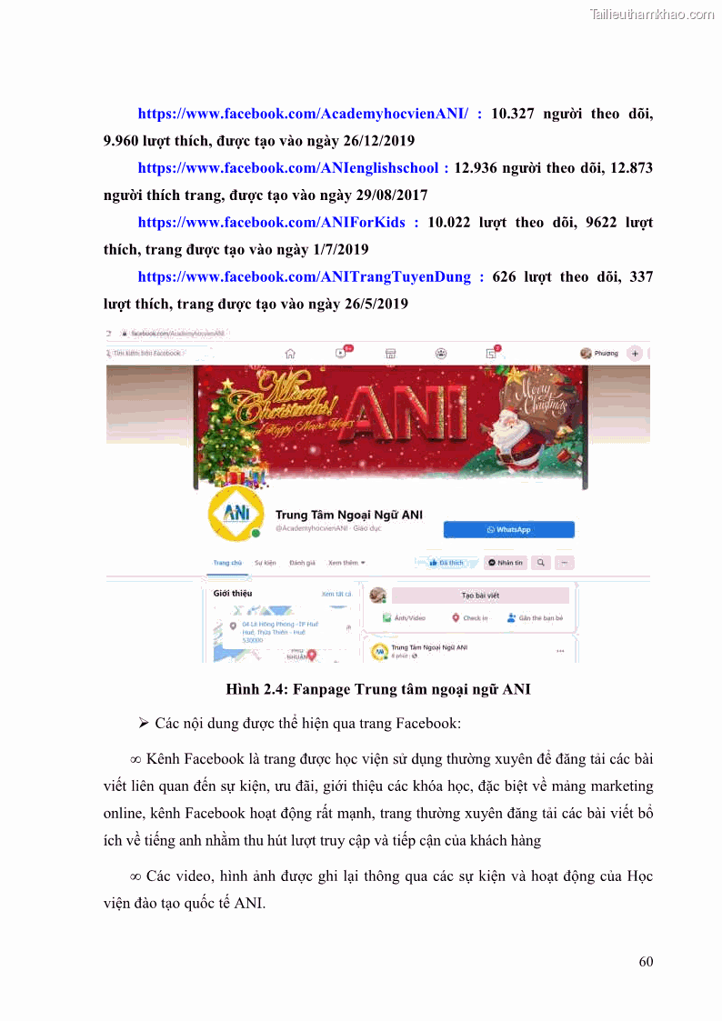 Khóa luận tốt nghiệp quản trị kinh doanh Đánh giá cảm nhận của khách hàng đối với hoạt động Content Marketing trực tuyến tại Học viện Đào tạo Quốc tế ANI - 6 Trang 68