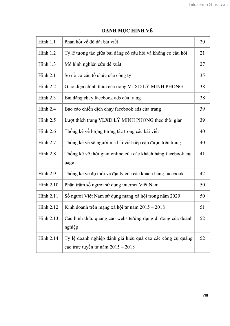 Khóa luận tốt nghiệp quản trị kinh doanh Đánh giá hoạt động truyền thông marketing qua mạng xã hội facebook của công ty TNHH Lý Minh Phong - 1 Trang 10