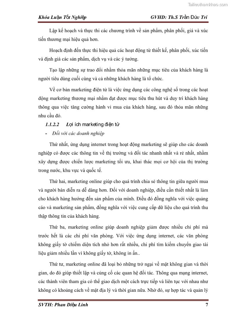 Khóa luận tốt nghiệp quản trị kinh doanh Đánh giá hoạt động truyền thông marketing qua mạng xã hội facebook của công ty TNHH Lý Minh Phong - 2 Trang 17