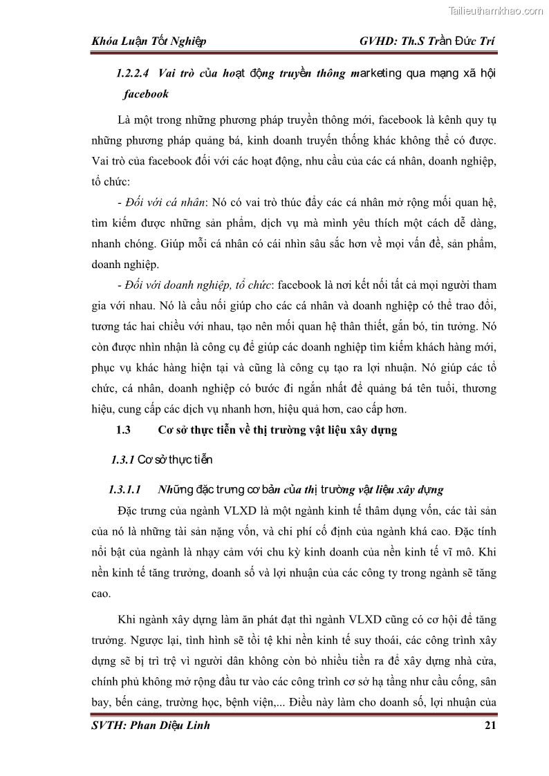 Khóa luận tốt nghiệp quản trị kinh doanh Đánh giá hoạt động truyền thông marketing qua mạng xã hội facebook của công ty TNHH Lý Minh Phong - 3 Trang 31
