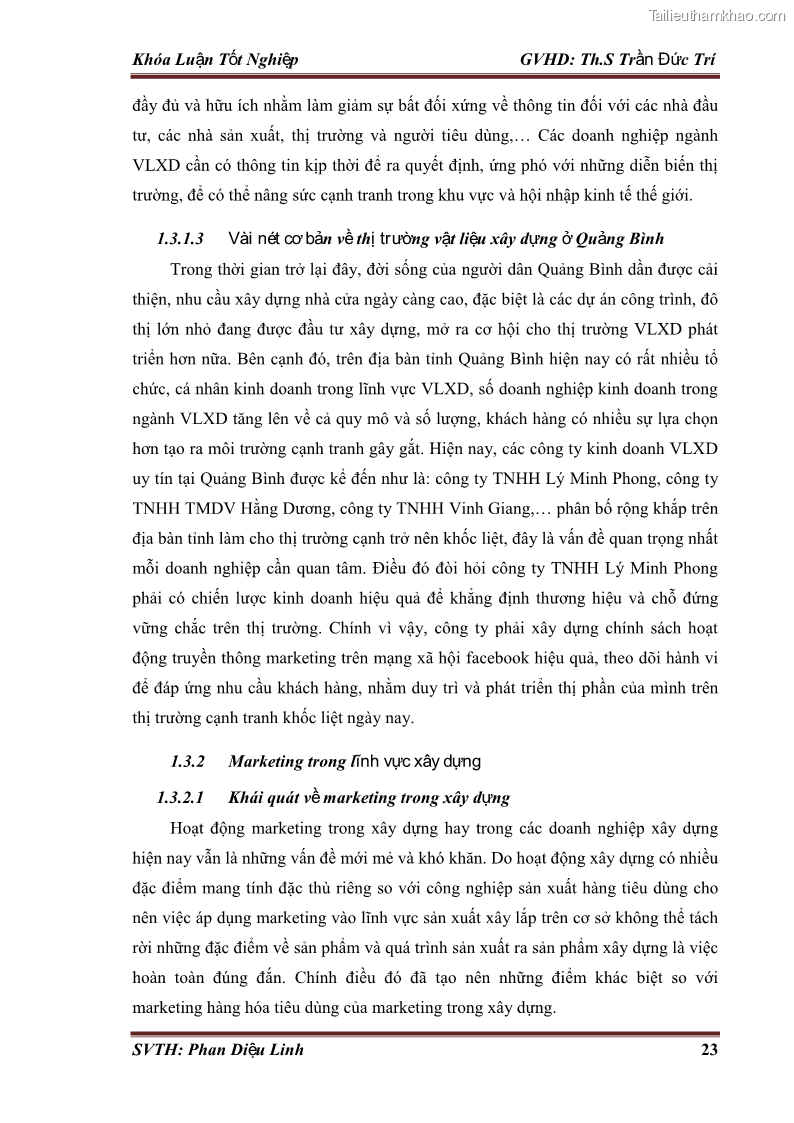 Khóa luận tốt nghiệp quản trị kinh doanh Đánh giá hoạt động truyền thông marketing qua mạng xã hội facebook của công ty TNHH Lý Minh Phong - 3 Trang 33
