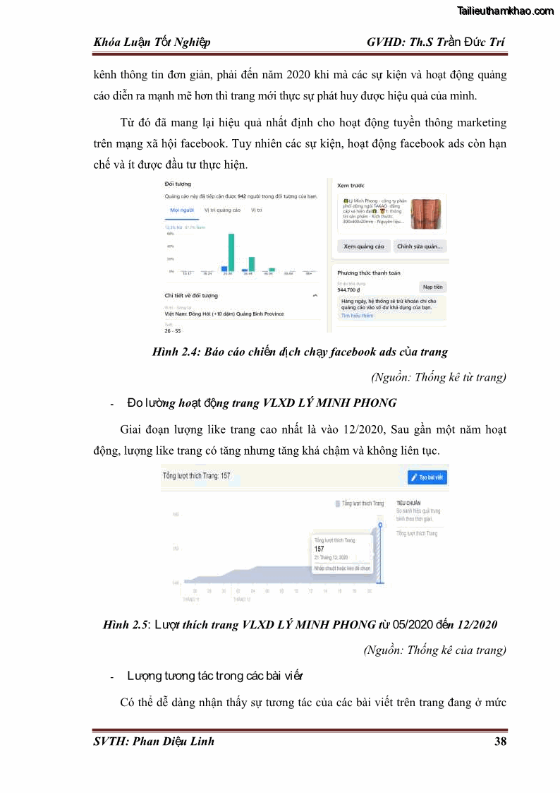 Khóa luận tốt nghiệp quản trị kinh doanh Đánh giá hoạt động truyền thông marketing qua mạng xã hội facebook của công ty TNHH Lý Minh Phong - 4 Trang 48