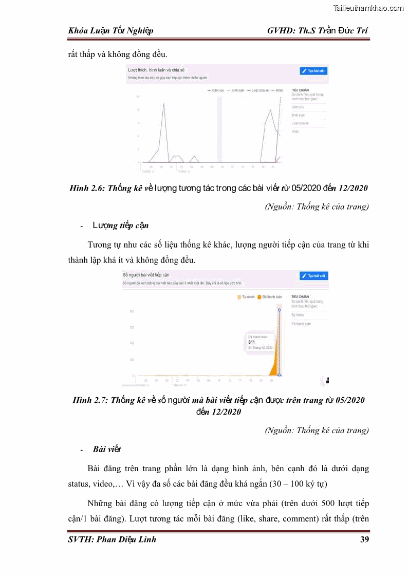 Khóa luận tốt nghiệp quản trị kinh doanh Đánh giá hoạt động truyền thông marketing qua mạng xã hội facebook của công ty TNHH Lý Minh Phong - 5 Trang 49