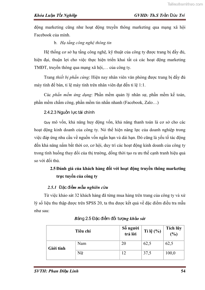 Khóa luận tốt nghiệp quản trị kinh doanh Đánh giá hoạt động truyền thông marketing qua mạng xã hội facebook của công ty TNHH Lý Minh Phong - 6 Trang 64