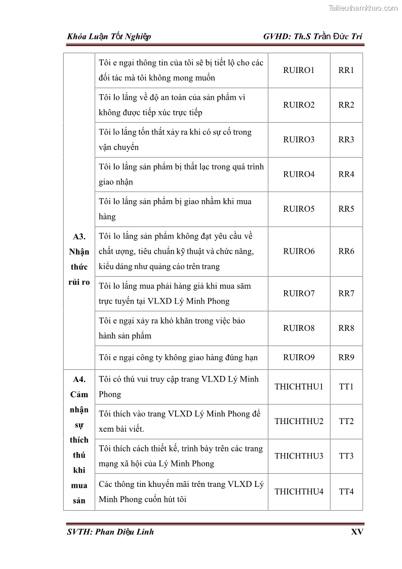 Khóa luận tốt nghiệp quản trị kinh doanh Đánh giá hoạt động truyền thông marketing qua mạng xã hội facebook của công ty TNHH Lý Minh Phong - 8 Trang 92