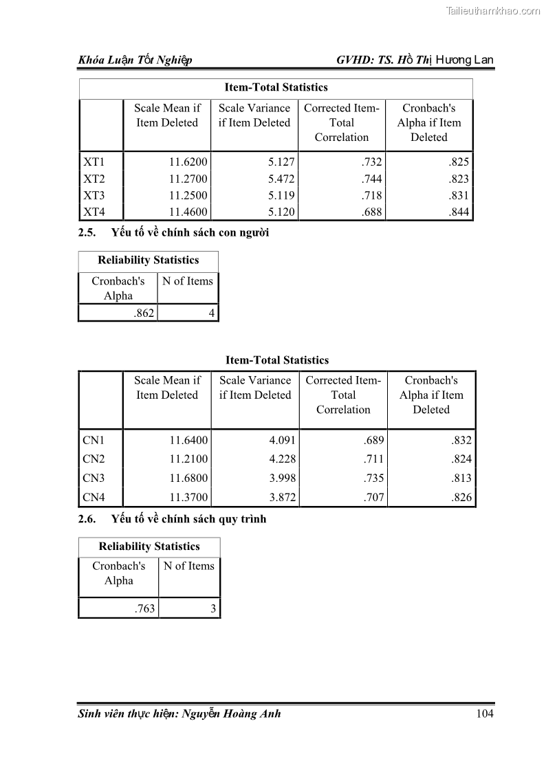 Khóa luận tốt nghiệp quản trị kinh doanh Hoàn thiện chính sách Marketing mix đối với dịch vụ đào tạo TOEIC và IELTS tại Trung tâm Anh ngữ Quốc tế AMES - chi nhánh Huế - 10 Trang 113