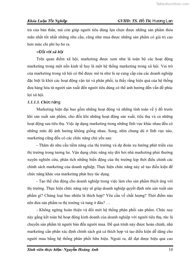 Khóa luận tốt nghiệp quản trị kinh doanh Hoàn thiện chính sách Marketing mix đối với dịch vụ đào tạo TOEIC và IELTS tại Trung tâm Anh ngữ Quốc tế AMES - chi nhánh Huế - 2 Trang 19