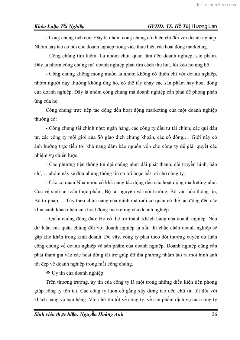 Khóa luận tốt nghiệp quản trị kinh doanh Hoàn thiện chính sách Marketing mix đối với dịch vụ đào tạo TOEIC và IELTS tại Trung tâm Anh ngữ Quốc tế AMES - chi nhánh Huế - 3 Trang 35