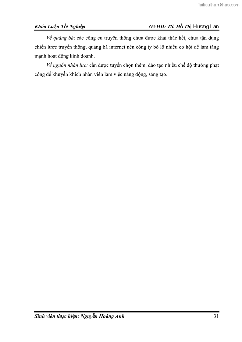 Khóa luận tốt nghiệp quản trị kinh doanh Hoàn thiện chính sách Marketing mix đối với dịch vụ đào tạo TOEIC và IELTS tại Trung tâm Anh ngữ Quốc tế AMES - chi nhánh Huế - 4 Trang 40