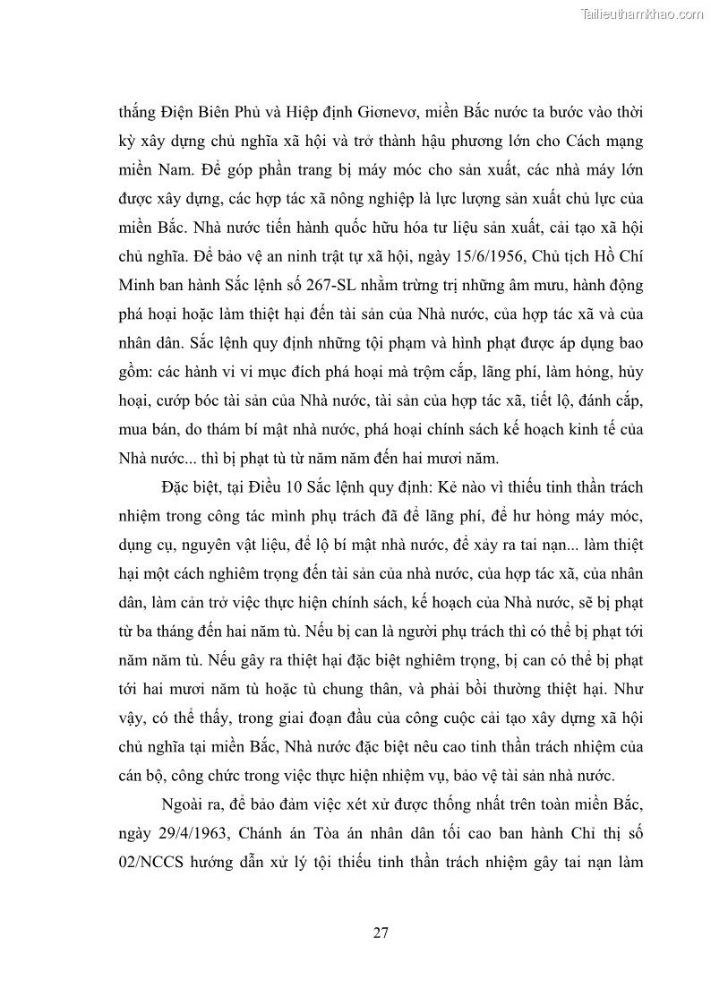 Luận văn thạc sĩ luật học Các tội phạm khác về chức vụ theo luật hình sự Việt Nam trên cơ sở nghiên cứu số liệu địa bàn thành phố Hồ Chí Minh - 3 Trang 33