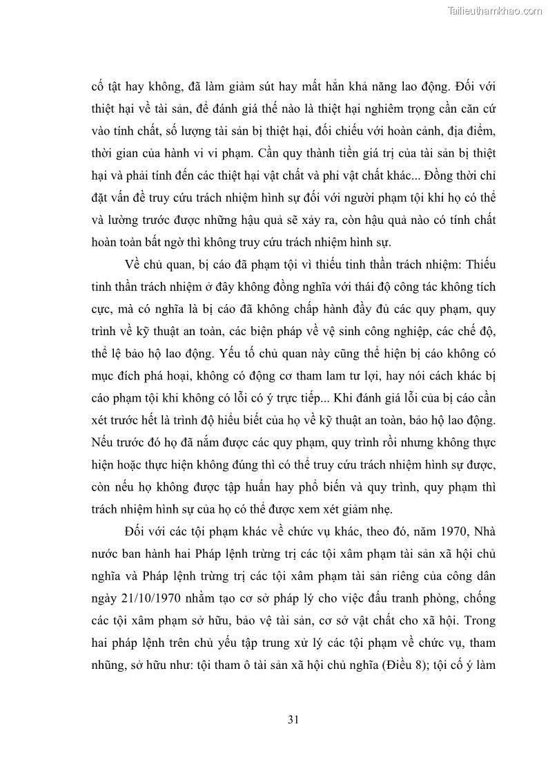Luận văn thạc sĩ luật học Các tội phạm khác về chức vụ theo luật hình sự Việt Nam trên cơ sở nghiên cứu số liệu địa bàn thành phố Hồ Chí Minh - 4 Trang 37