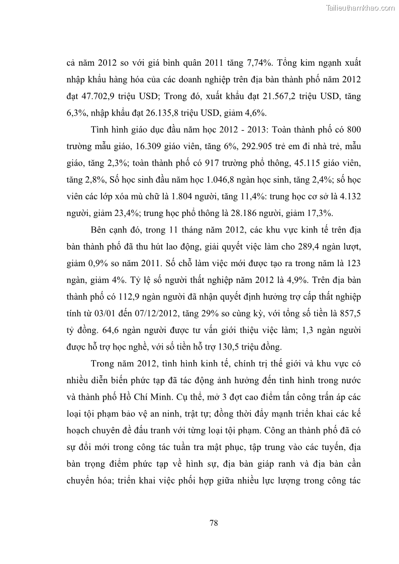 Luận văn thạc sĩ luật học Các tội phạm khác về chức vụ theo luật hình sự Việt Nam trên cơ sở nghiên cứu số liệu địa bàn thành phố Hồ Chí Minh - 7 Trang 84
