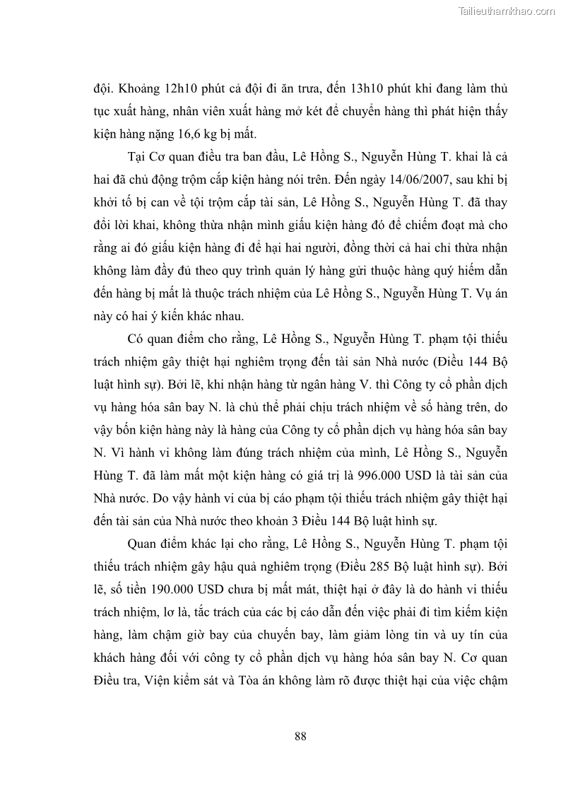 Luận văn thạc sĩ luật học Các tội phạm khác về chức vụ theo luật hình sự Việt Nam trên cơ sở nghiên cứu số liệu địa bàn thành phố Hồ Chí Minh - 8 Trang 94