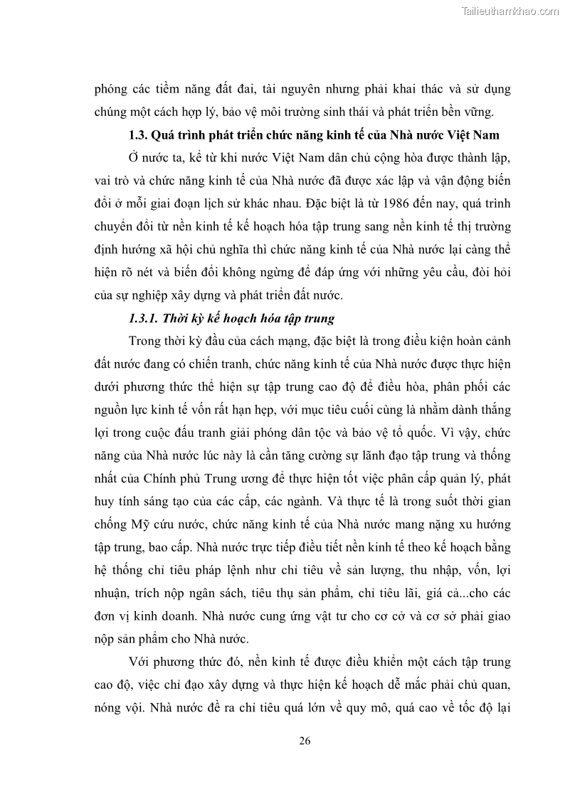 Luận văn thạc sĩ luật học Chức năng kinh tế của nhà nước trong nền kinh tế thị trường ở Việt Nam hiện nay - 3 Trang 29