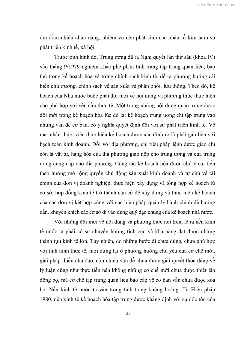 Luận văn thạc sĩ luật học Chức năng kinh tế của nhà nước trong nền kinh tế thị trường ở Việt Nam hiện nay - 3 Trang 30