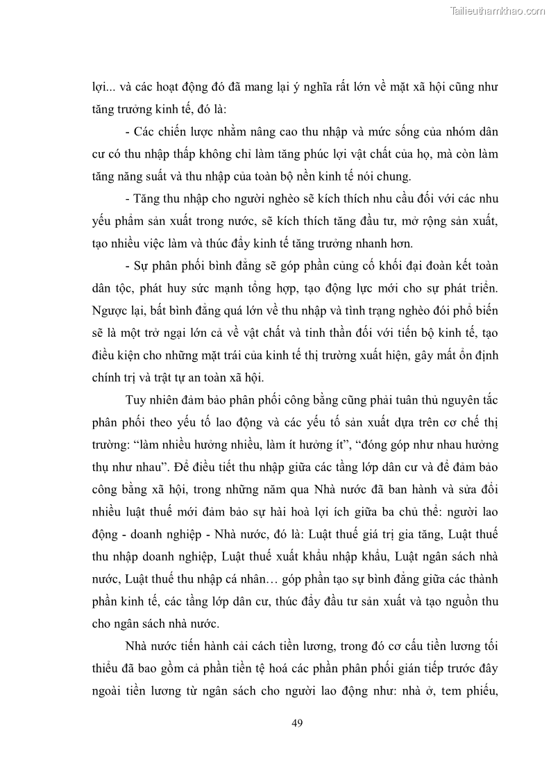 Luận văn thạc sĩ luật học Chức năng kinh tế của nhà nước trong nền kinh tế thị trường ở Việt Nam hiện nay - 5 Trang 52