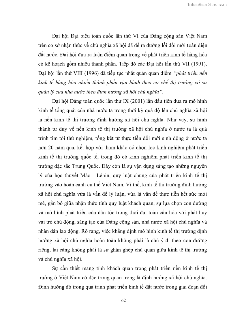 Luận văn thạc sĩ luật học Chức năng kinh tế của nhà nước trong nền kinh tế thị trường ở Việt Nam hiện nay - 6 Trang 65