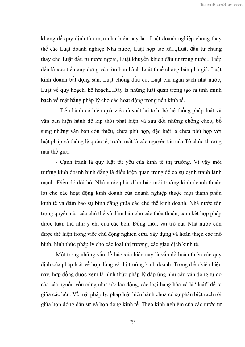 Luận văn thạc sĩ luật học Chức năng kinh tế của nhà nước trong nền kinh tế thị trường ở Việt Nam hiện nay - 7 Trang 82