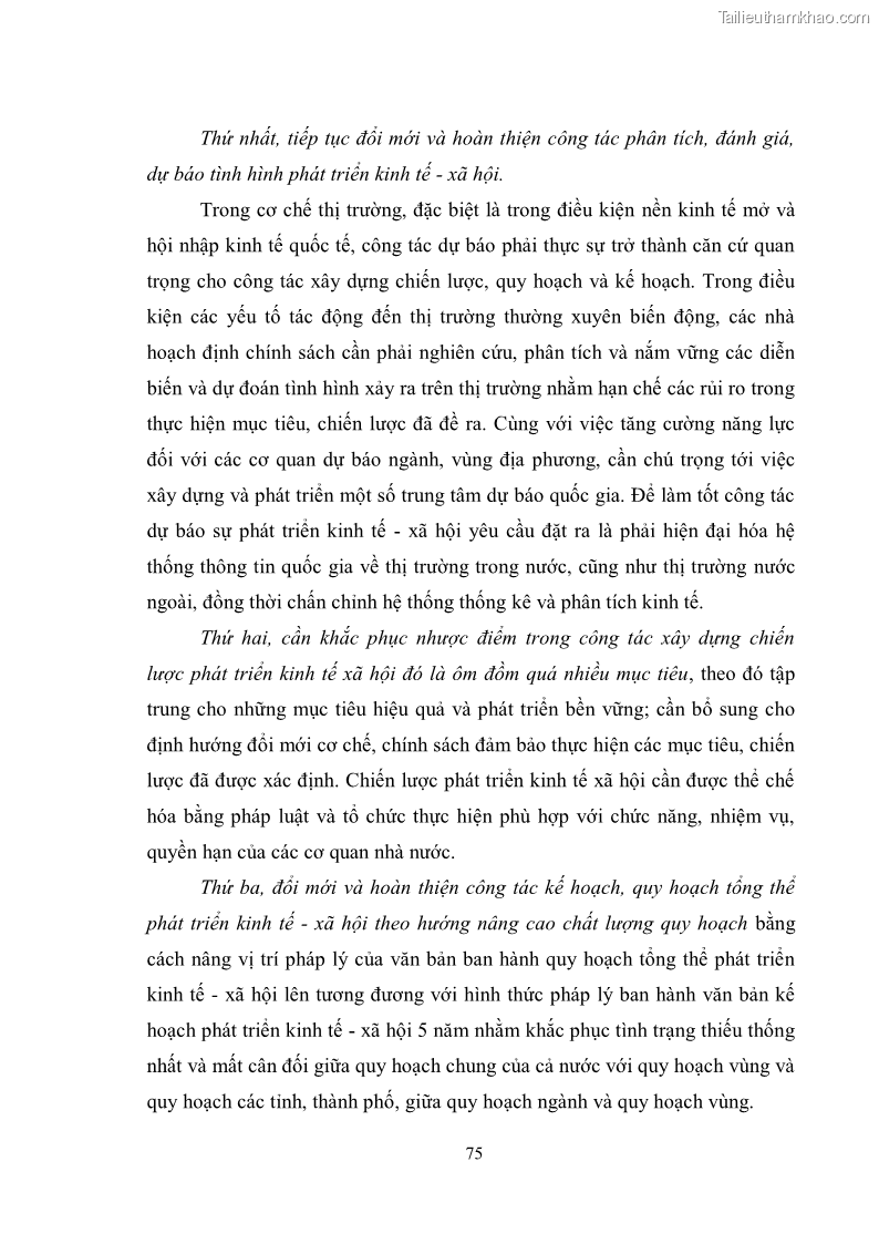 Luận văn thạc sĩ luật học Chức năng kinh tế của nhà nước trong nền kinh tế thị trường ở Việt Nam hiện nay - 7 Trang 78
